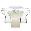 Libbey Stemless Margarita Glasses Set of 6, 10.25 ounces Classic Lightweight Margarita Cups, Fancy Glassware Set for Celebrations