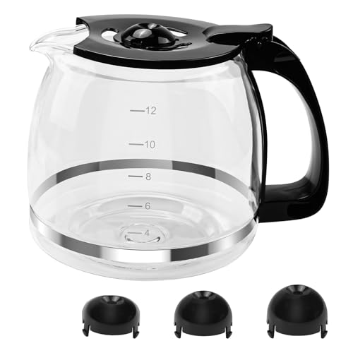 Coffee Machine Replacement for Hamilton Beach 12 Cup Glass Carafe-With Head Three Different Height Size 49902/04 Coffee