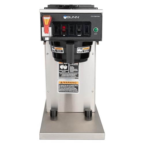 BUNN 12950.0360 12 Cup CWTF15-TC Automatic Commercial Thermal Coffee Brewer, Black/Stainless (120V)