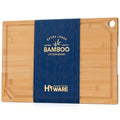 Hiware Extra Large Bamboo Cutting Board for Kitchen, Heavy Duty Wood Cutting Board with Juice Groove, 100% Organic Bamboo, Pre Oiled, 18" x 12"