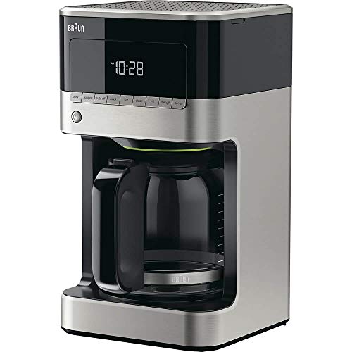 Braun BrewSense 12 Cup Drip Coffee Maker, Pause & Pour Mid Brew, Coffee Machine with 24-Hour Timer &