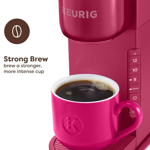 Keurig K-Express Single Serve K-Cup Pod Coffee Maker, 3 Brew Sizes, Strong Button Feature, 42oz Removable Reservoir, Island Berry