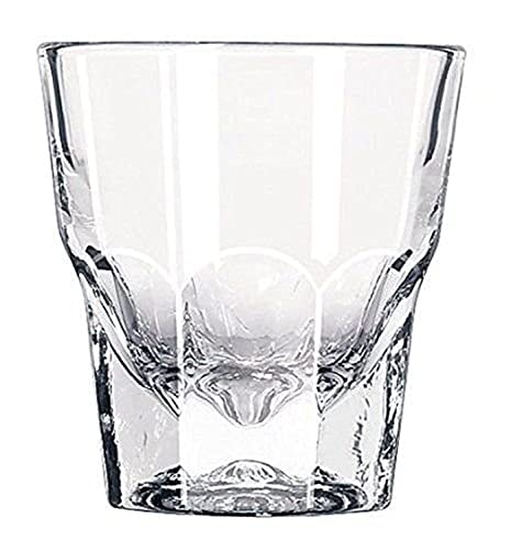 Set of Two Libbey Duratuff Cortado Glasses | Gibraltar Rocks Glass 4.5 OZ ~Paper Coasters Included~