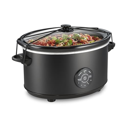 Hamilton Beach 7 Quart Set & Forget Portable Programmable Slow Cooker