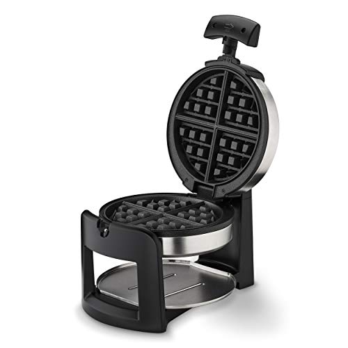 Cuisinart Round Flip Belgian Waffle Maker, 1" thick Belgian-style Waffle, WAF-F30NAS