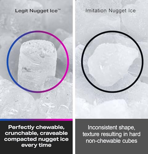 GE Profile Opal 2.0 Ultra Nugget Ice Maker with Scale Inhibiting Filter, Scoop Included, 38 lbs in 24 Hours, Pellet Ice Machine with WiFi & Smart Connected, Black