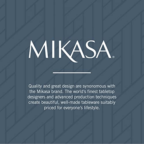 Mikasa Harmony Silverware Set for 12, 65-Piece 18/10 Stainless Steel Flatware Set with Flared Handles, Dishwasher Safe Cutlery Set, Elegant Dining Utensils