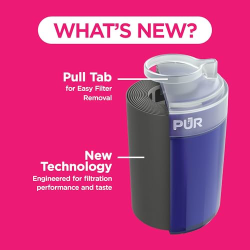 PUR PLUS Faucet Mount Replacement Water Filter 2-Pack, Genuine PUR Filter, 3-in-1 Powerful, Natural Mineral Filtration, Lead Removal, 6-Month Value, Blue (RF99992)