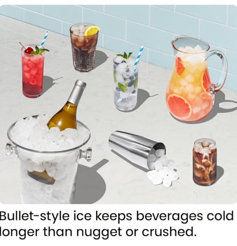 ICEMAN Dual-Size Ice Maker Countertop - Portable Ice Machine, Large and Small Ice Machine Maker with Self Cleaning, 9 Cubes in 7 Mins, 22lbs/24hrs, for Home, Kitchen, Office, Party, Ice Scoop Included