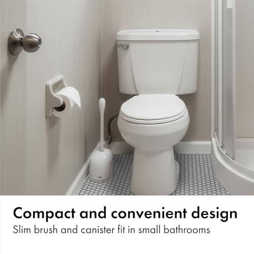 OXO Good Grips Compact Toilet Brush & Automatic Canister Door