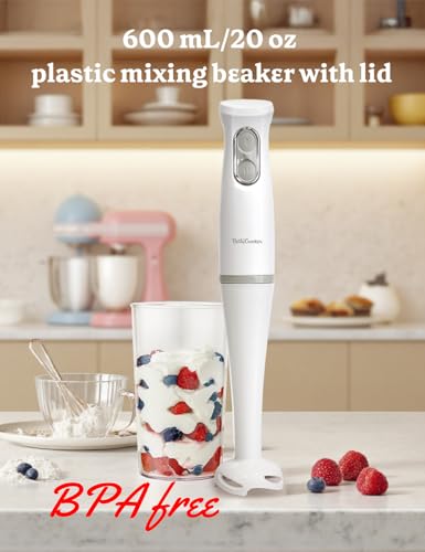 Betty Crocker 2-Speed Hand Blender, 20-Oz. Beaker, BC-4307W, White