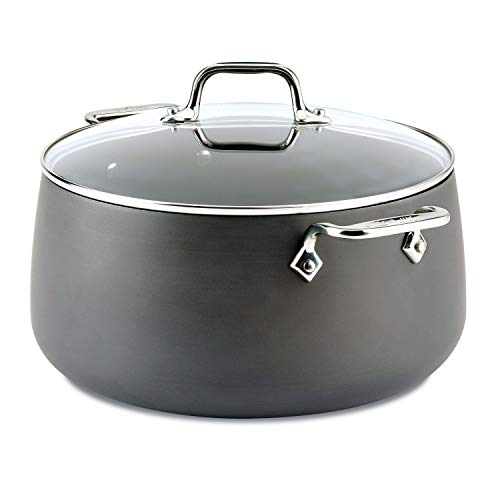 All-Clad HA1 Hard Anodized Nonstick Stockpot 8 Quart Induction Oven Broiler Safe 500F, Lid Safe 350F Pots and Pans, Cookware