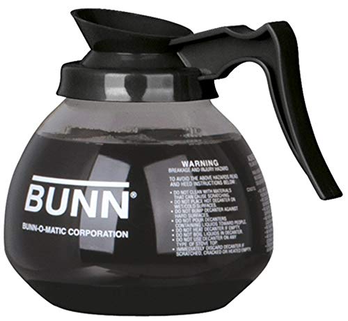 BUNN Coffee Pot Decanter/Carafe, 2 Black Regular and 1 Orange Decaf, 12 Cup Capacity, Set of 3