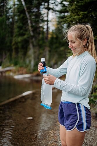 Sawyer Squeeze Water Filtration System, Cnoc Premium 2 Liter Bladder, Clear