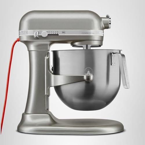 KitchenAid KSM8990CU 8-Quart Commercial Countertop Mixer, 10-Speed, Gear-Driven, Contour Silver