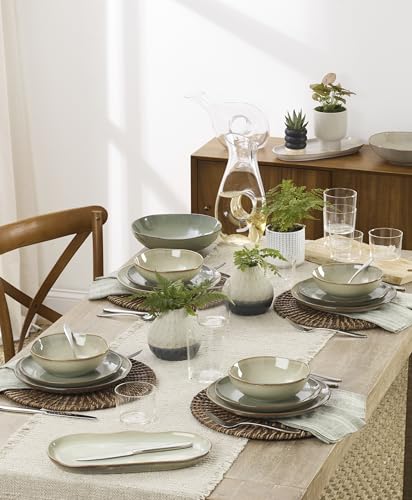 Oneida 897206 Organic Shades 2-Piece Serving Set, Green