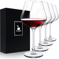 Swanfort Crystal Red Wine Glasses Set of 4 – 16 oz Elegant Long Stem Wine Glasses in Gift Box, Premium Glassware for Wedding, Anniversary, Birthday Gifts
