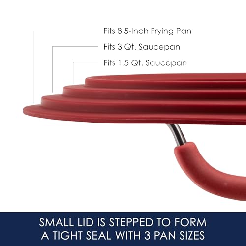 Rachael Ray Cook + Create Aluminum Nonstick Cookware Set, 10-Piece, Red