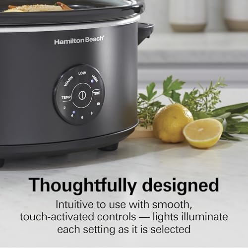 Hamilton Beach 7 Quart Set & Forget Portable Programmable Slow Cooker