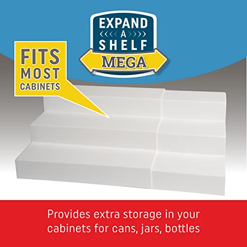 Dial Industries 3 Tier Adjustable Canned Goods Shelves for Kitchen Cabinet and Pantry Organization, Mega