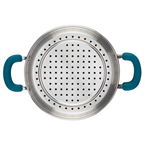 Rachael Ray Create Delicious Hard Anodized Aluminum Nonstick Steam Set, 3-Quart, Gray