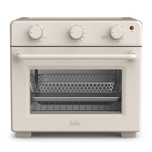 bella Air Fry Toaster Oven, 7 Preset Cooking Options, Dishwasher-Safe EverGood Coated Trays