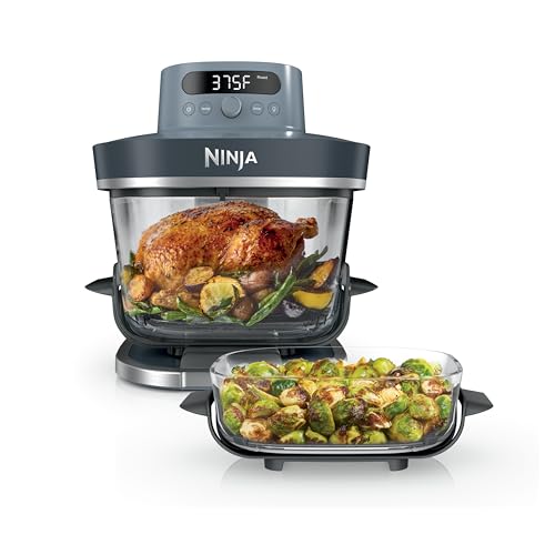 Ninja Crispi Pro 6-in-1 Glass Air Fryer, 450°F, Nontoxic, 6qt & 2.5qt Containers & Lids, Microwave, Freezer, Dishwasher