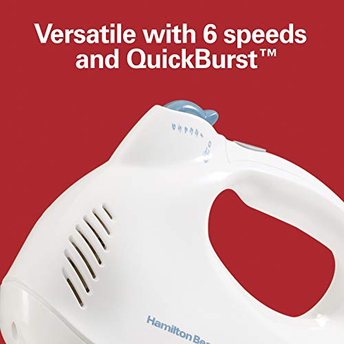 Hamilton Beach Power Deluxe 6-Speed Electric Hand Mixer With QuickBurst