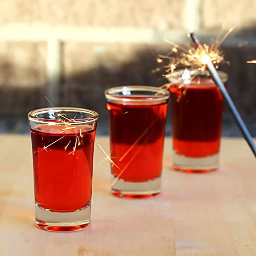 Aoeoe 40 Pack Shot Glass Bulk Set with Heavy Base, 1.5 Ounce Whiskey Shot Glasses, Clear Shot Glasses Set, Round Shot Glass Bulk, Small Shot Cups for Vodka, Whiskey, Tequila, Espresso, Liquor