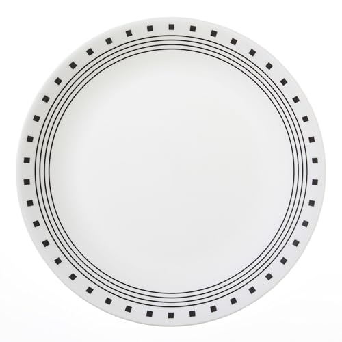 Livingware 10-1/4 in. City Block Dinner Plate (Pack of 6)