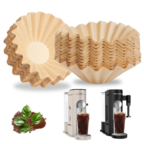 Disposable Coffee Paper Filter, 150 PCS Unbleached Coffee Filters Compatible with Ninja Pod & Grounds Specialty Single-Serve