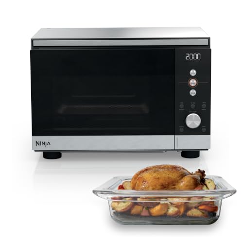 Ninja Crispi Microwave and Air Fryer with FusionCrisp, 14-in-1, 1000W, 0.9 Cu. Ft., Max Crisp, Roast, Bake