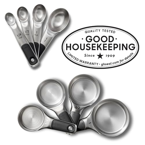 OXO Good Grips Stainless Steel Measuring Cups and Spoons 8-Piece Set