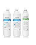 Waterdrop G3-2CFCB Filter, Replacement for Waterdrop G3-W & G3P600 & G3P800 Reverse Osmosis System, Pack of 2 G3-N1CF Filters and 1 G3-N3CB Filter, 1-Year Combo