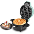 Elite Gourmet EWM380M Nonstick Fluffy Stuffed Waffle Maker, 1.5-Inch Jumbo Thick Waffles, Hash Browns, Keto, Snacks, Sandwich, Eggs, Easy to Clean, Mint