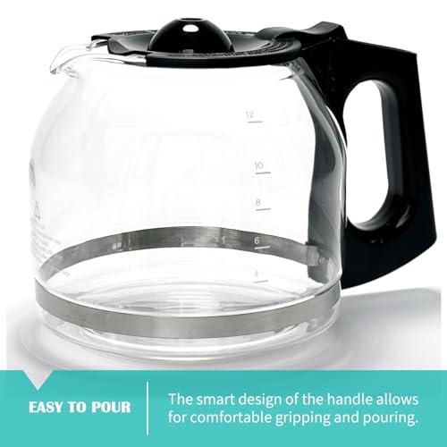 12-Cup Replacement Glass Coffee Carafe for Black and Decker Coffeemaker