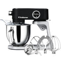 Kraftsman All Metal Stand Mixer DC Motor - Heavy Duty Dough Mixer 5.3 Quart with 4 Stainless Steel Attachments, Quiet Operation with Timer, Verstile Standing Mixer with Power Hub, 8-Speed (Black)