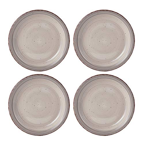 Pfaltzgraff Sadie 16-Piece Cream Dinnerware Set, Service for 4, Durable Stoneware Plates and Bowls with Classic Design, Microwave and Dishwasher Safe