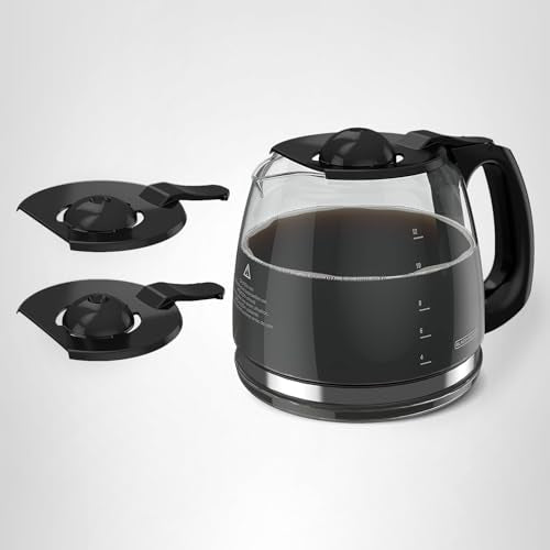 Black+Decker GC3100B TC1200B 12-Cup Replacement Carafe, Black Handle