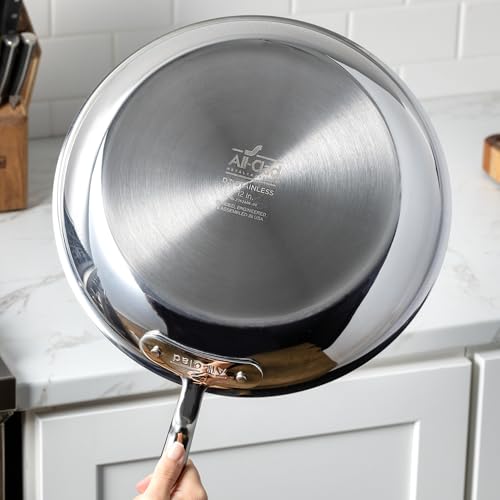 All-Clad D3® Stainless Steel 8 Quart Stockpot Covered- Made in the USA- The Original Bonded Professional Cookware- Oven Safe & Induction Compatible