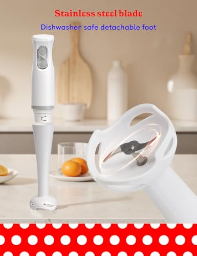 Betty Crocker 2-Speed Hand Blender, 20-Oz. Beaker, BC-4307W, White
