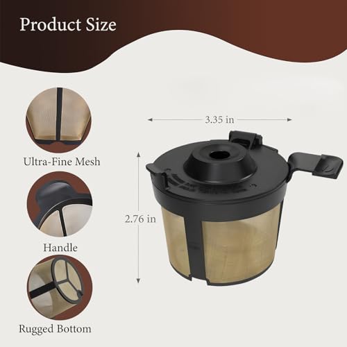 Coffee Basket Compatible with Ninja Coffee Maker, Reusable Basket Filters for Ninja PB051 & PB041ST (1pack)