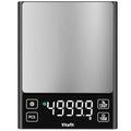 Vitafit 11lb Food Scale, High Accuracy 0.0001lb by Our Professional Scale Factory Since 2001, Digital Kitchen Scale with% Percentage Function for Cooking, Baking & Coffee, Stainless Steel, LED, Black