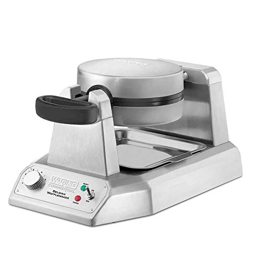 Waring Commercial Belgian Waffle Maker, 25 Waffles per Hour, Rotary Feature for Even Baking, Triple-Coated Nonstick Plates, NSF Certified, WW180X