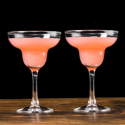 CYUFU Margarita Glasses Set of 7, Classic Clear Cocktail Glasses Set for Espresso Martini, Cosmopolitan, Manhattan, Housewarming, Engagement Party Gift, 10 Ounce Capacity
