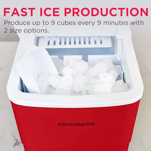 Frigidaire EFIC108 Counter top Portable, 26 lb per Day Compact Ice Maker Machine