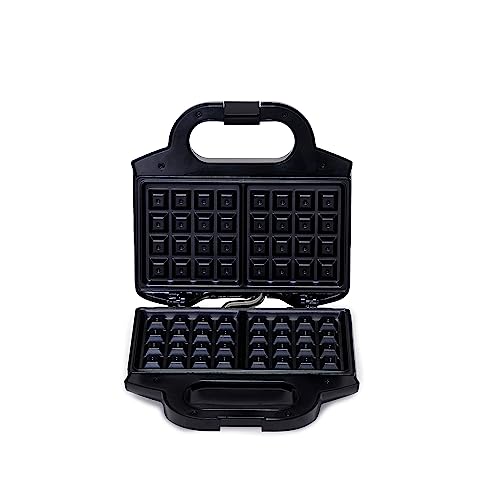 Amazon Basics 2-Slice Waffle Maker with Non-Stick Coating, Easy to Clean, 700W, Black