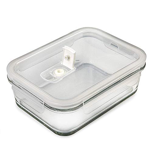 PrepNaturals 5 Pack 30oz Glass Meal Prep Containers - 1 Compartment