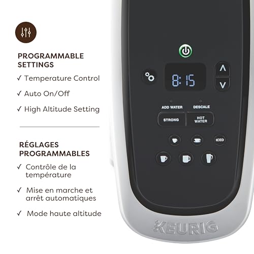 Keurig K-Elite Single Serve K-Cup Pod Programmable Coffeemaker (Brushed Silver)
