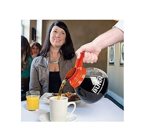 BUNN Coffee Pot Decanter/Carafe, 2 Black Regular and 1 Orange Decaf, 12 Cup Capacity, Set of 3